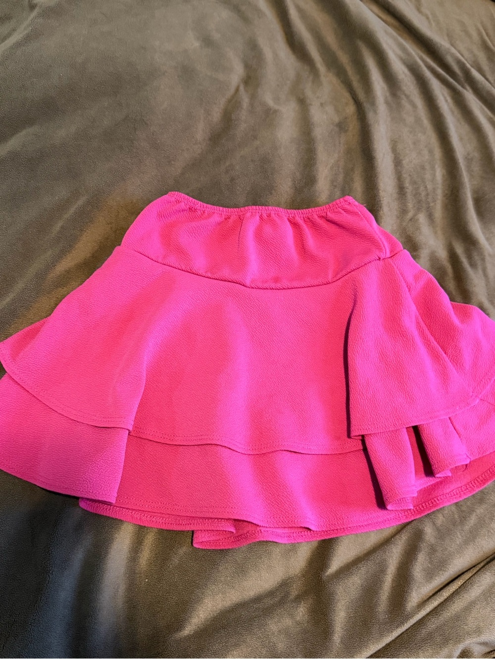 Forever Girl Girls Size 8 Hot Pink Tiered Ruffle Skirt